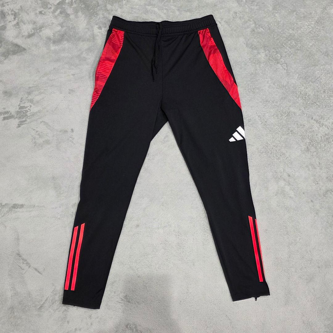 adidas　アディダス　ジャージ上下　L　XL　レッド　ハーフジップ　長袖