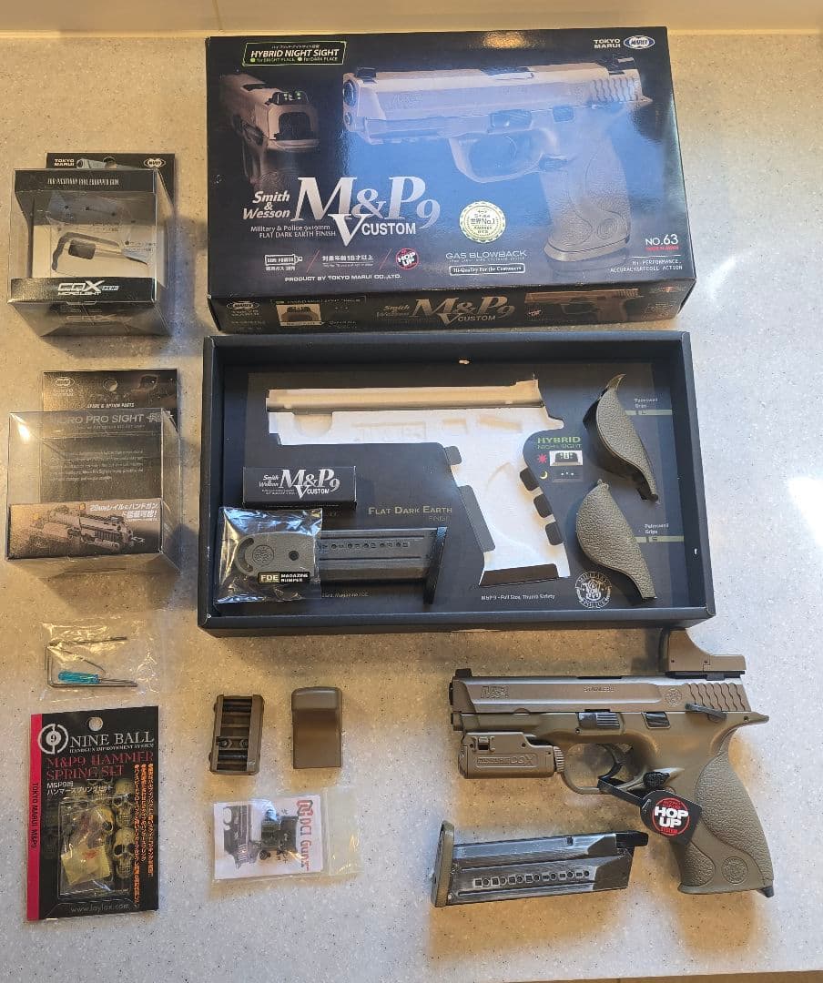 【カスタム済】東京マルイ M&P9 Vカスタム ガスブローバック