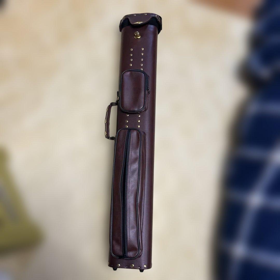 ビリヤードケース ブラウンレザー 6本収納