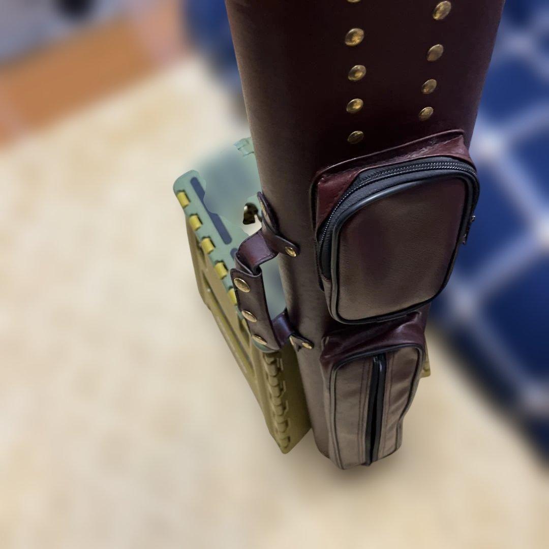 ビリヤードケース ブラウンレザー 6本収納