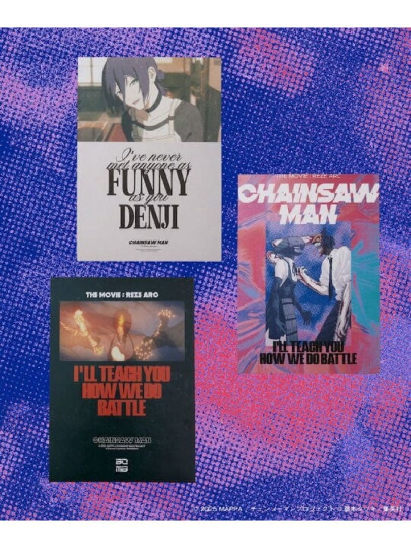 チェンソーマン　レゼ篇　フリークスストア　ポスター　3点