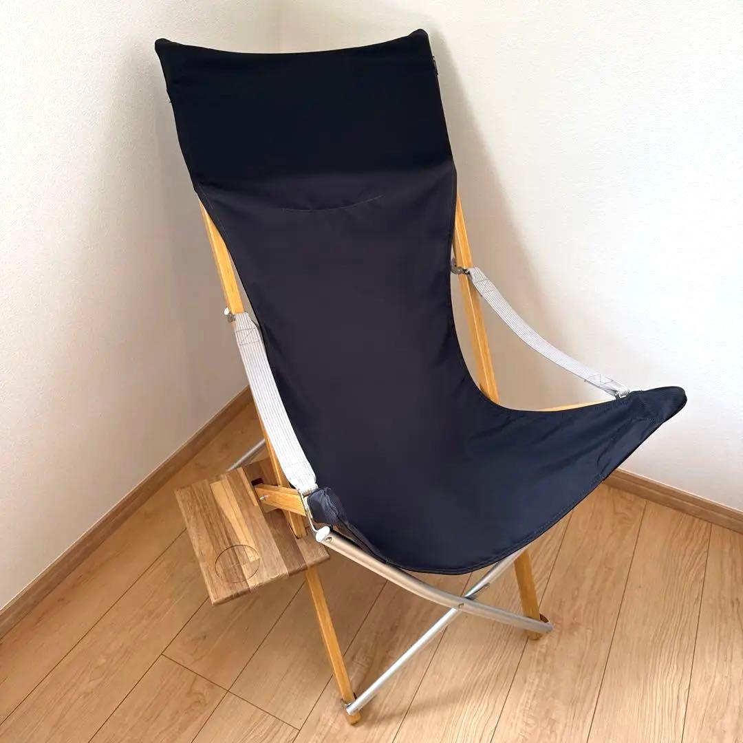 スノーピーク Take!チェア ロング ブラック【ハンドメイドテーブル付き】