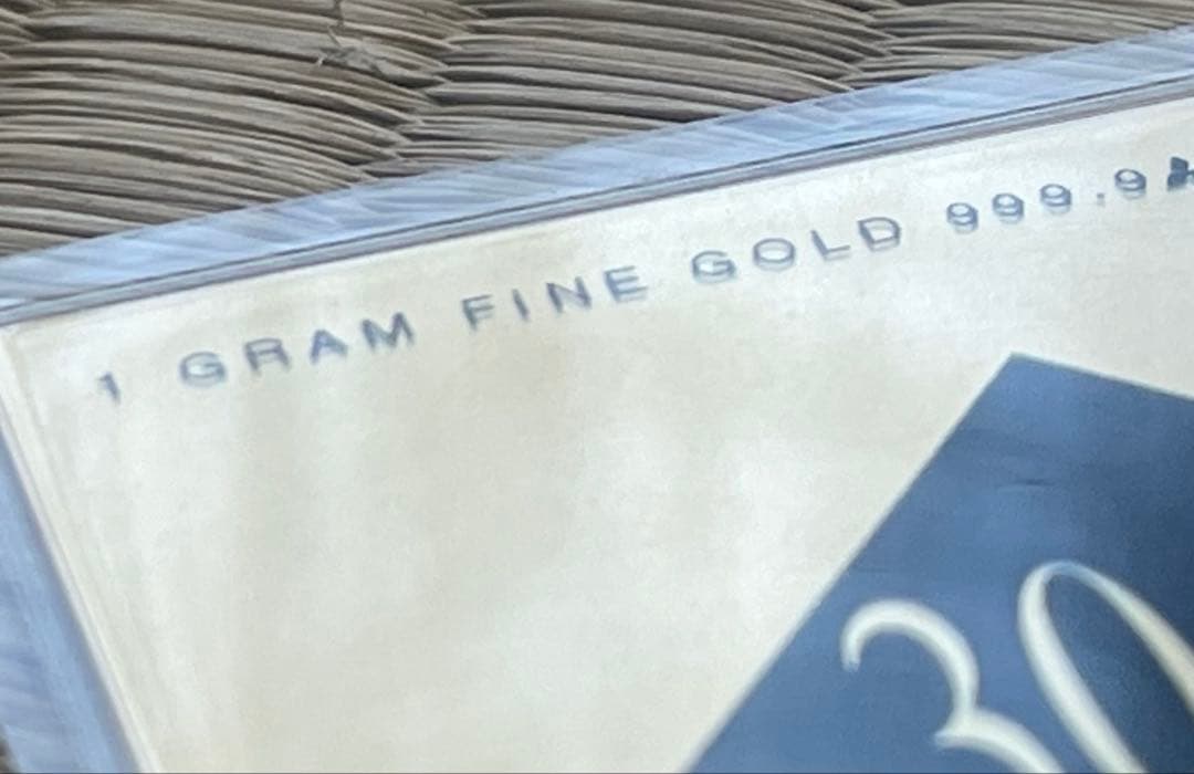 三菱マテリアル 純金 ゴールド ラミネート カード 穴吹工務店