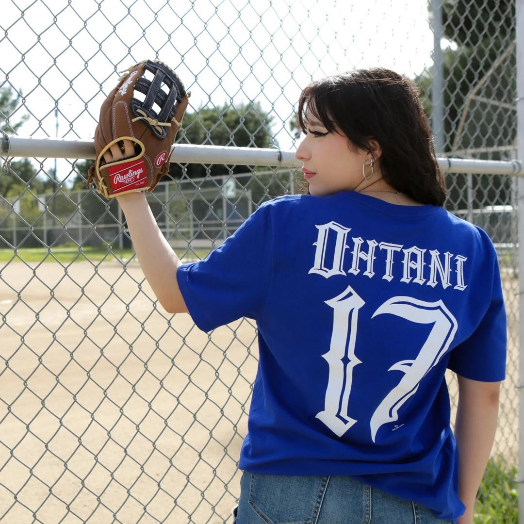 MC LA DODGERS SHOHEI OHTANI TEE BLUE 青