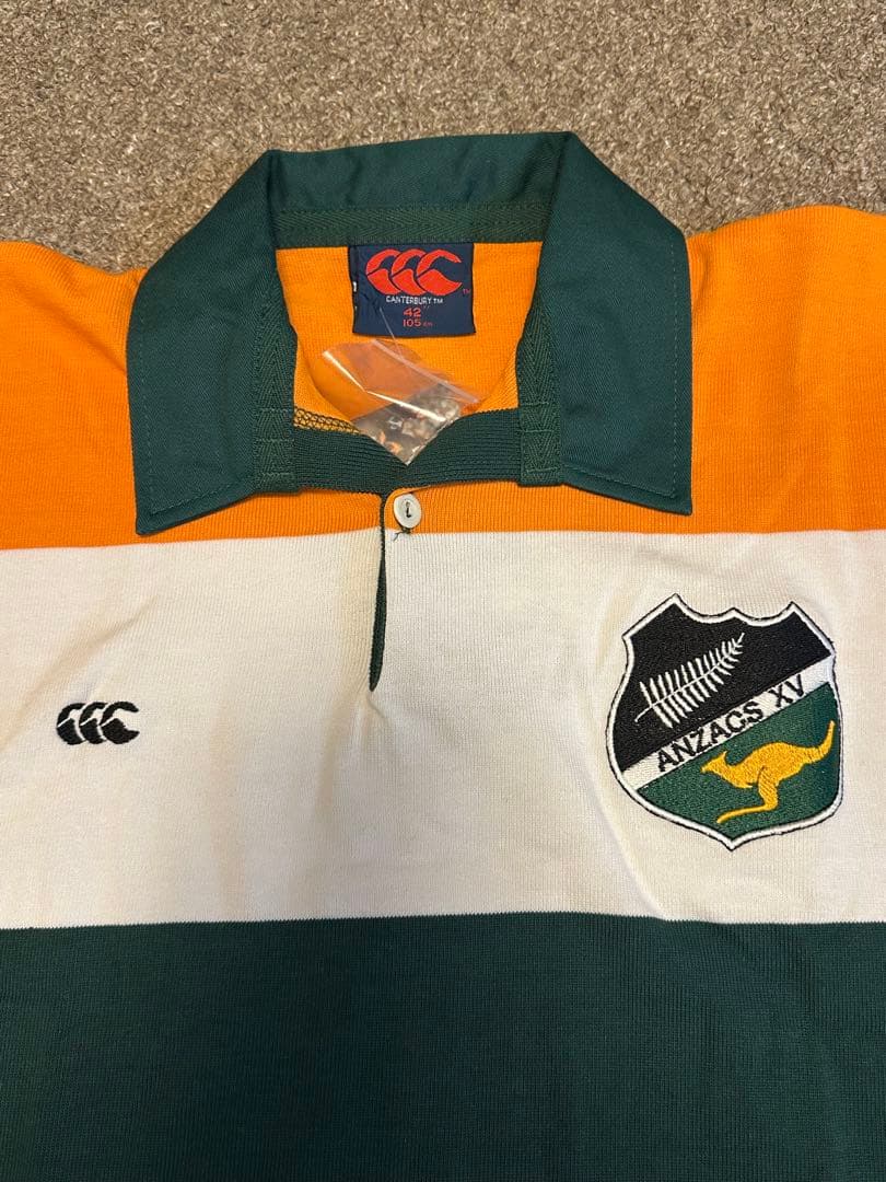 希少　CANTERBURY ラガーシャツ 42サイズ　ANZACS XV