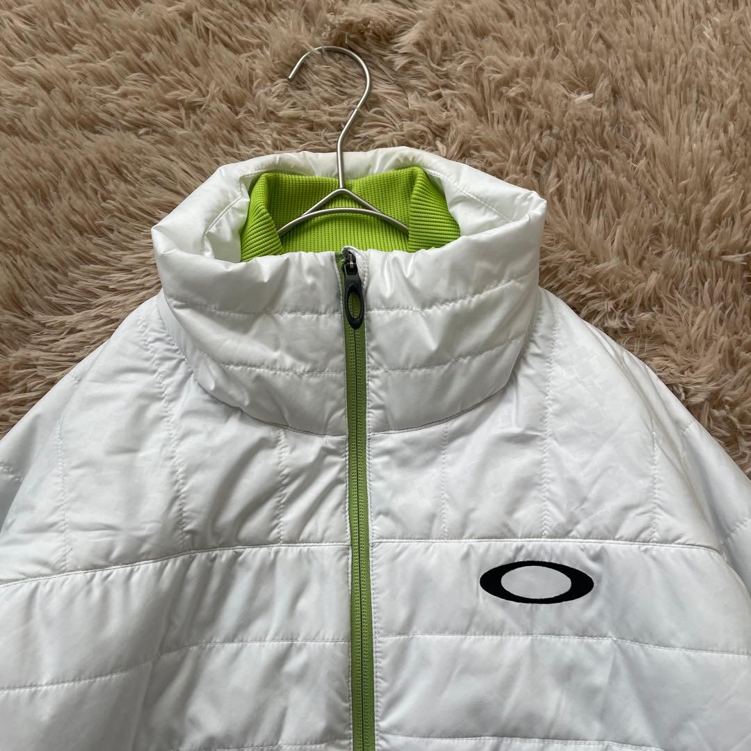 OAKLEY スカル　刺繍　中綿　ジャケット　ウエア　洗える