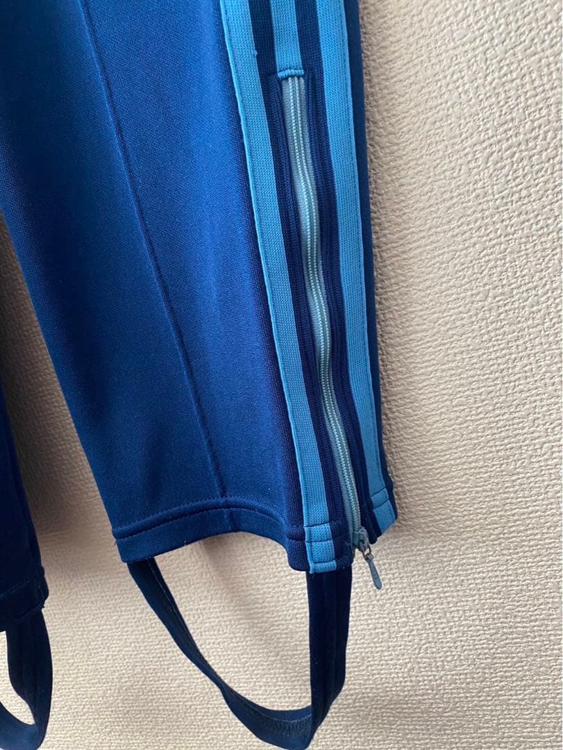【adidas】70s 80s デサント製 紺 ネイビー セットアップ ズボン