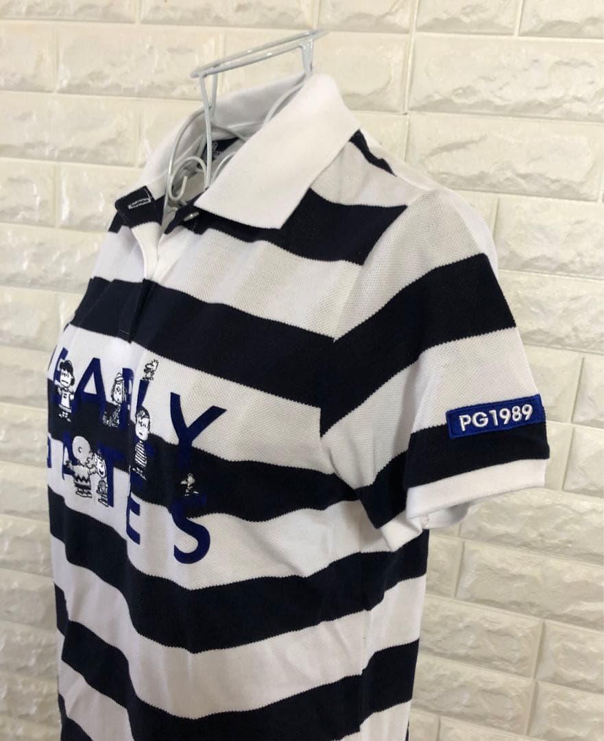 美品　パーリーゲイツ　スヌーピー　ボーダー　ポロシャツ