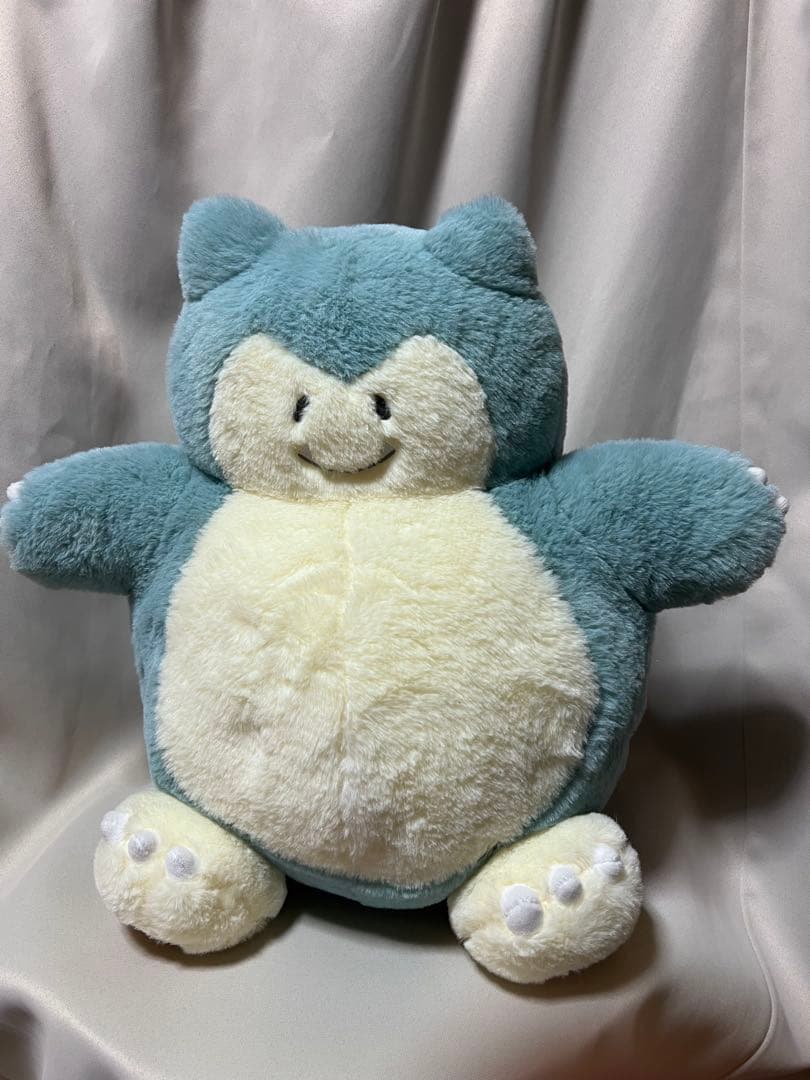 レポートかいてね　カビゴン　ぬいぐるみ　えちがわのりゆき氏コラボ　ポケセン