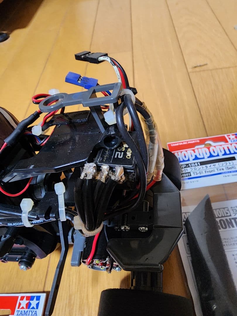 タミヤデュアルライダー　サーボアンプ　レアな黒いスポチュン付