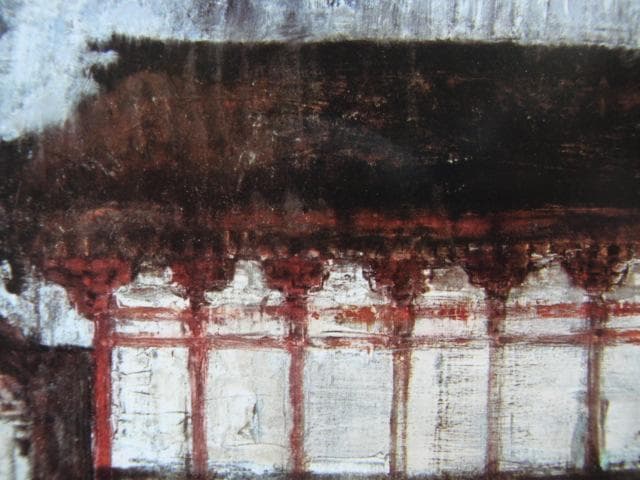 須田国太郎、【窪八幡】、年代物・希少な画集画、新品高級額 額装付、状態良好