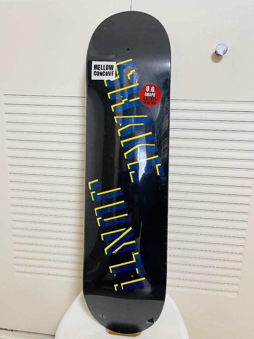 台湾製無地黒デッキテープ付き SHAKE JUNT スケートボード 8.0デッキ