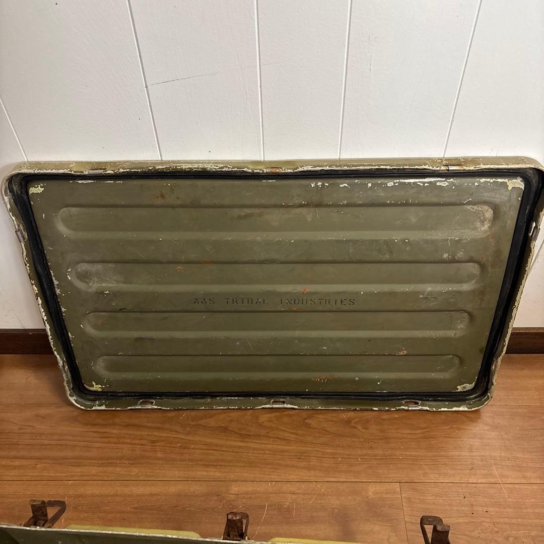 米軍　実物　アルミコンテナ　送料無料