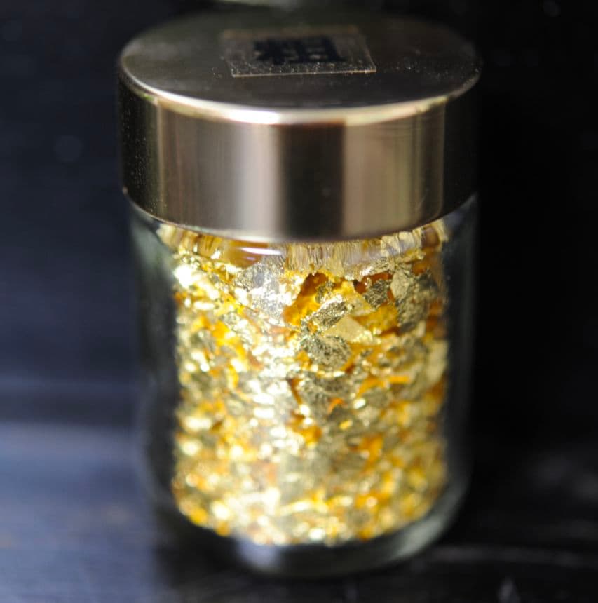 ★新品・未使用品★金箔粉（粗）0.25グラム×２個　早いもの勝ちです