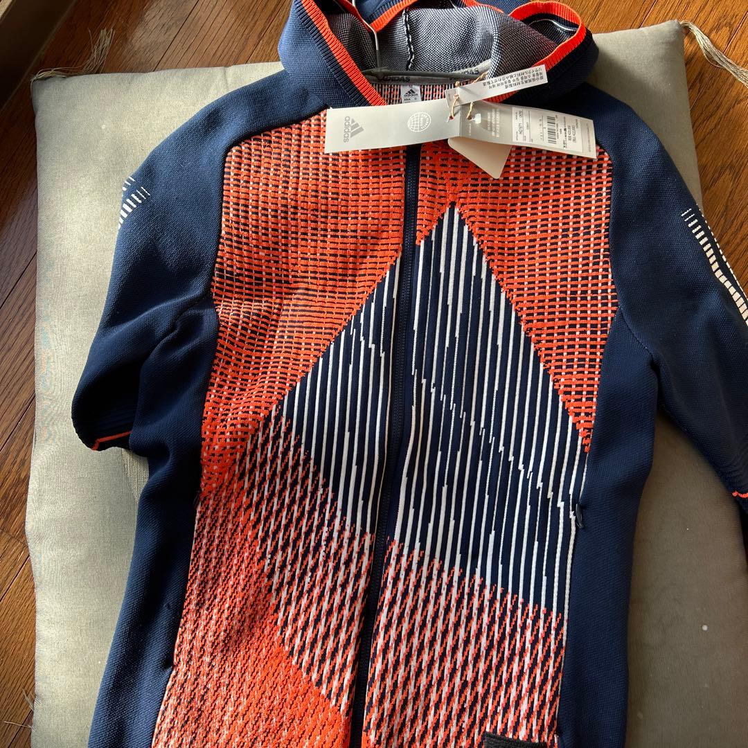 adidas 幾何学模様 フルジップサイクルジャージ