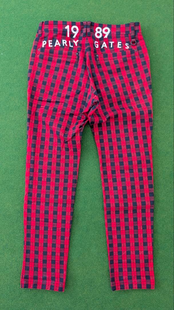 PEARLY GATES チェック柄 パンツ メンズ サイズ3