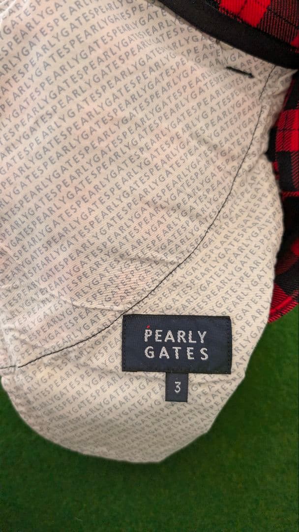 PEARLY GATES チェック柄 パンツ メンズ サイズ3