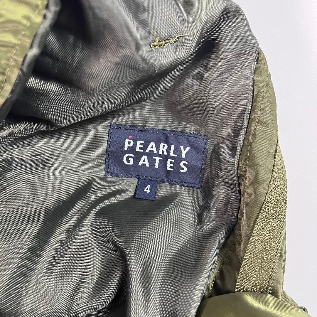 美品 PEARLY GATES 中綿 ナイロン パンツ ワッペン 刺繍ロゴ