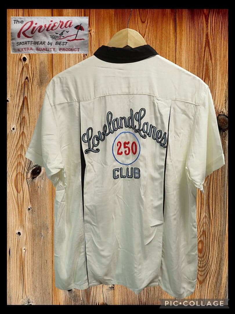 ✅️デットストック Riviera リビエラ ボーリングシャツ ツートンカラー