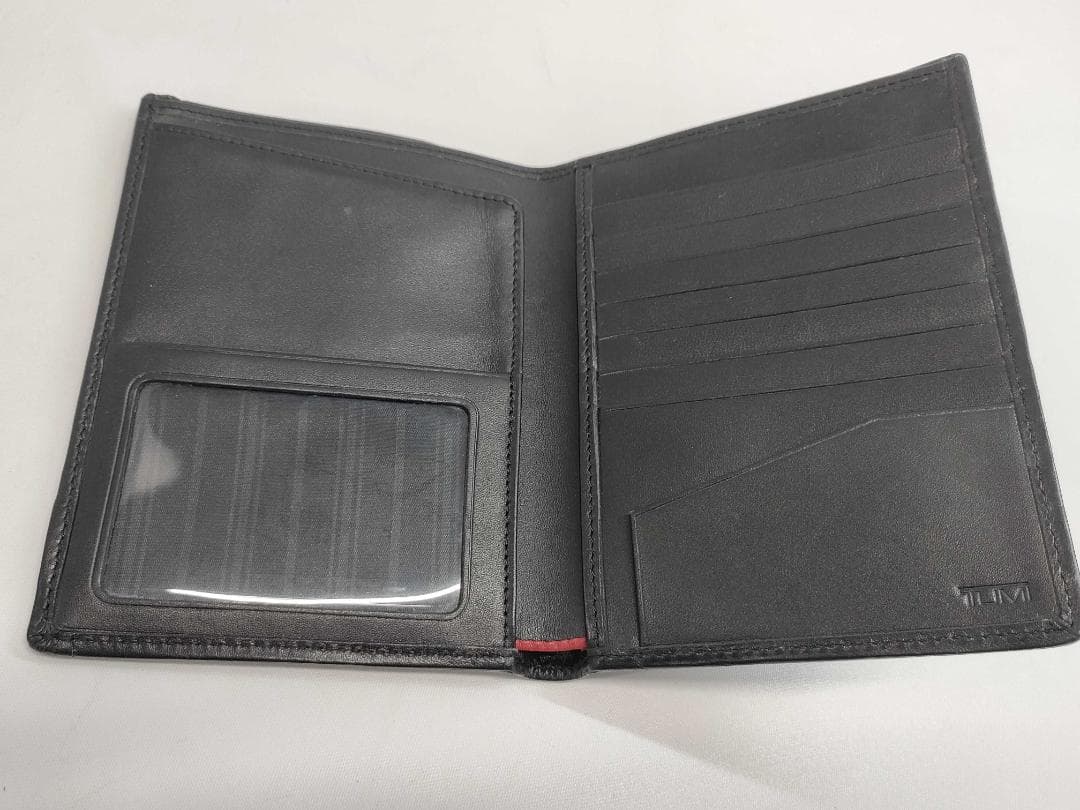 美品 箱付 TUMI ALPHA SLG パスポートケース 黒 多収納 102
