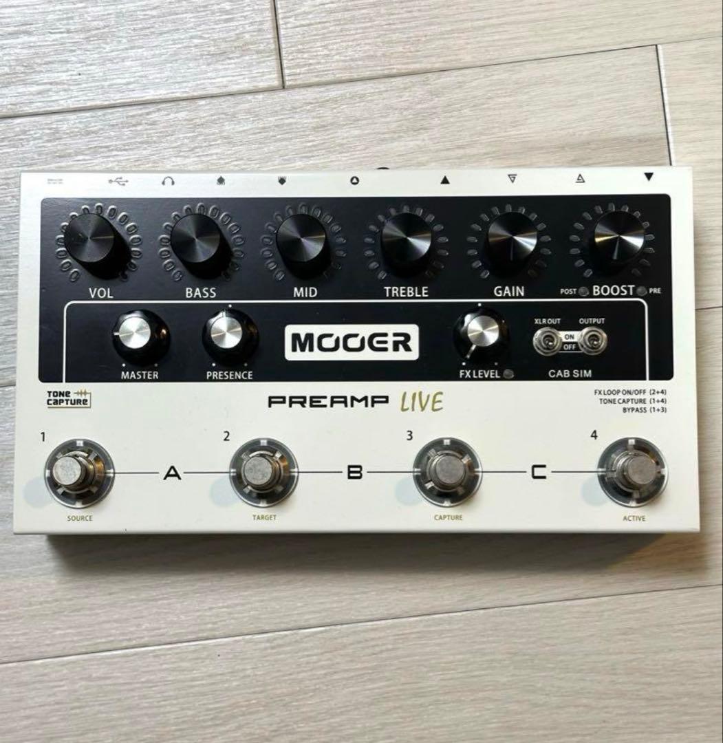 値下げ期限有り　MOOER PREAMP LIVE ギターエフェクター