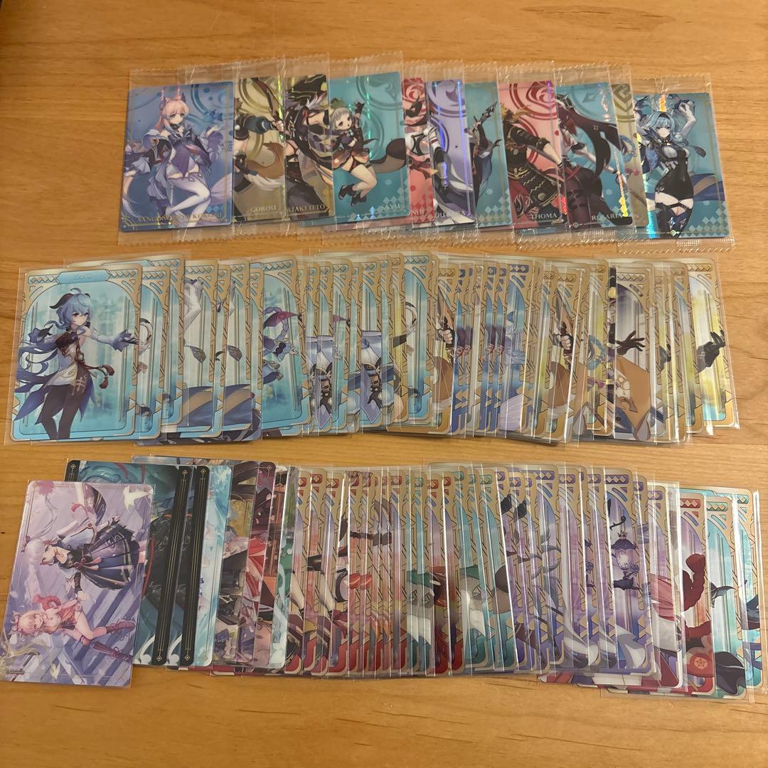 原神　クリアカード、ウエハースカード　85枚以上