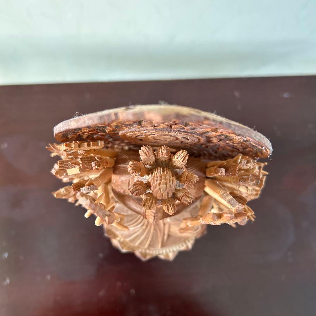 千手観音像　木彫り　仏像　骨董品