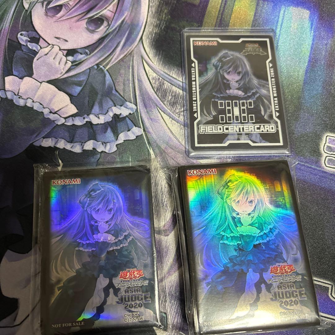 お得　遊戯王　わらし　judge 2020 プレイマット アジア　公式　スリーブ