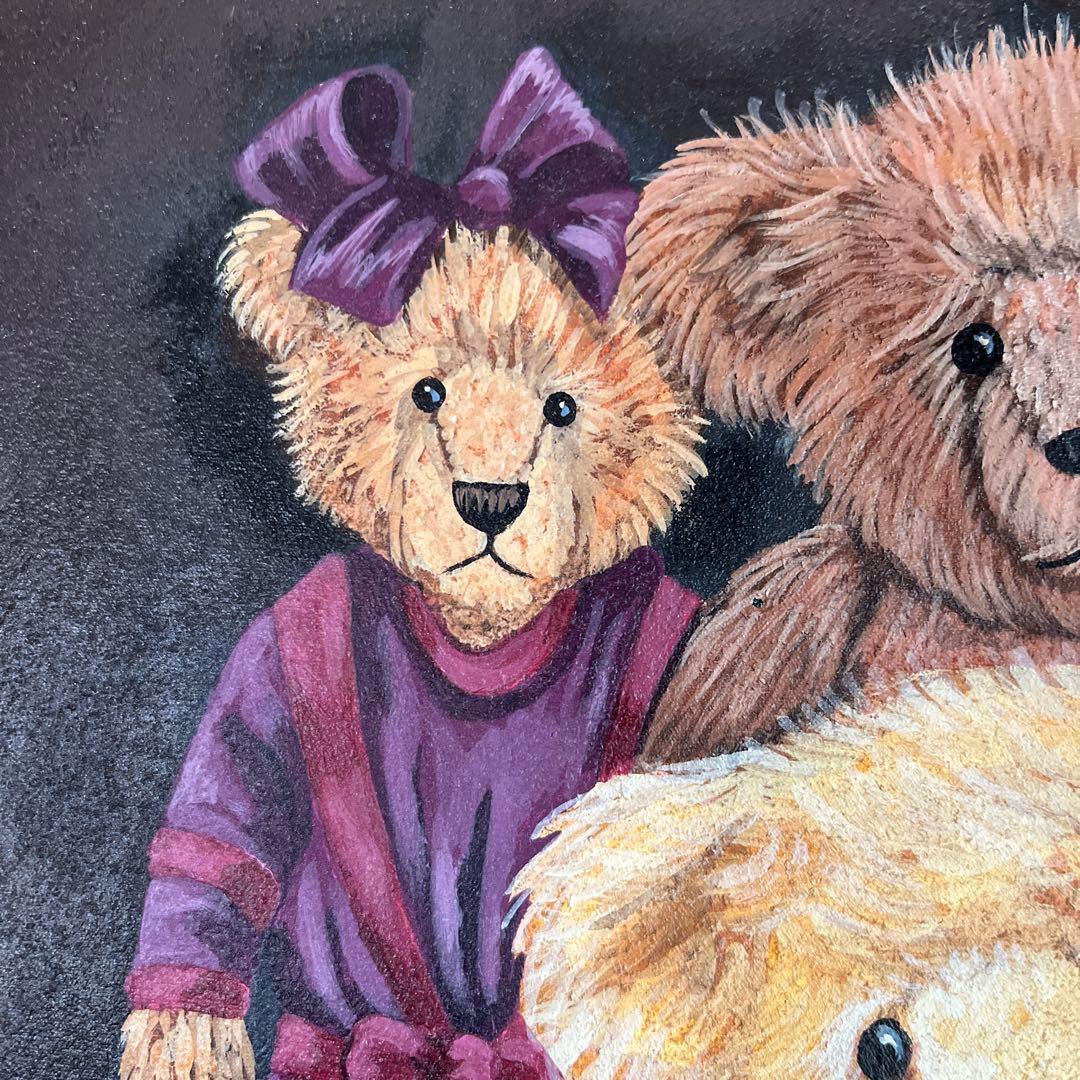 手書きのテディベアボード作家の作品