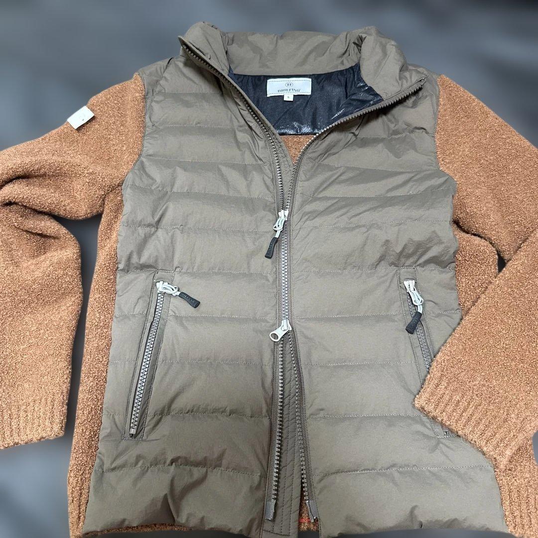 み*ふ様 極美品‼️BRIEFING フリースジャケット&ニット切り替えダウン