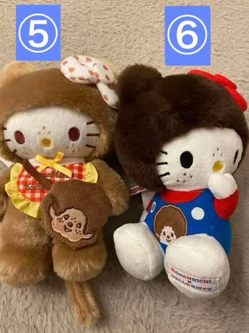めっちゃ可愛いモンチッチ ぬいぐるみ 6体セット①～⑥最終お値下げ早い者勝ち！