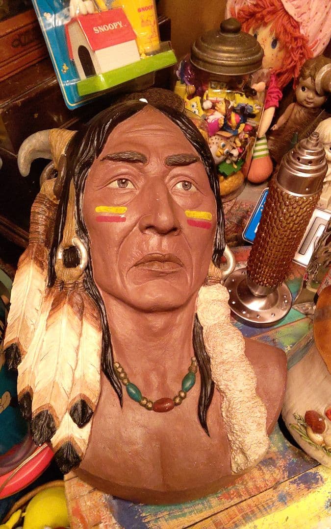 USAで購入したビンテージインディアン壁掛け