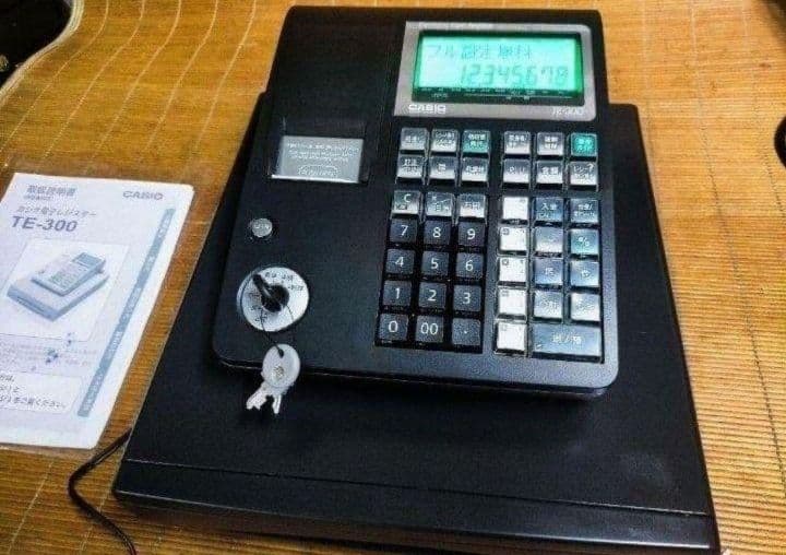 カシオレジスター　TE-300　フル設定無料　 送料無料人気機種　009926