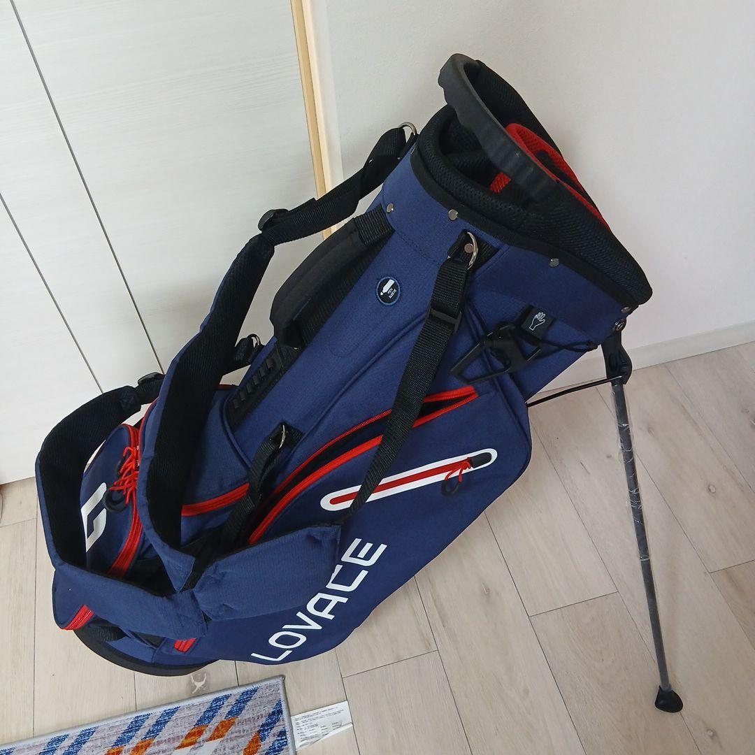 週末バーゲン LOVACEキャディバック　新品（軽量、14分割）