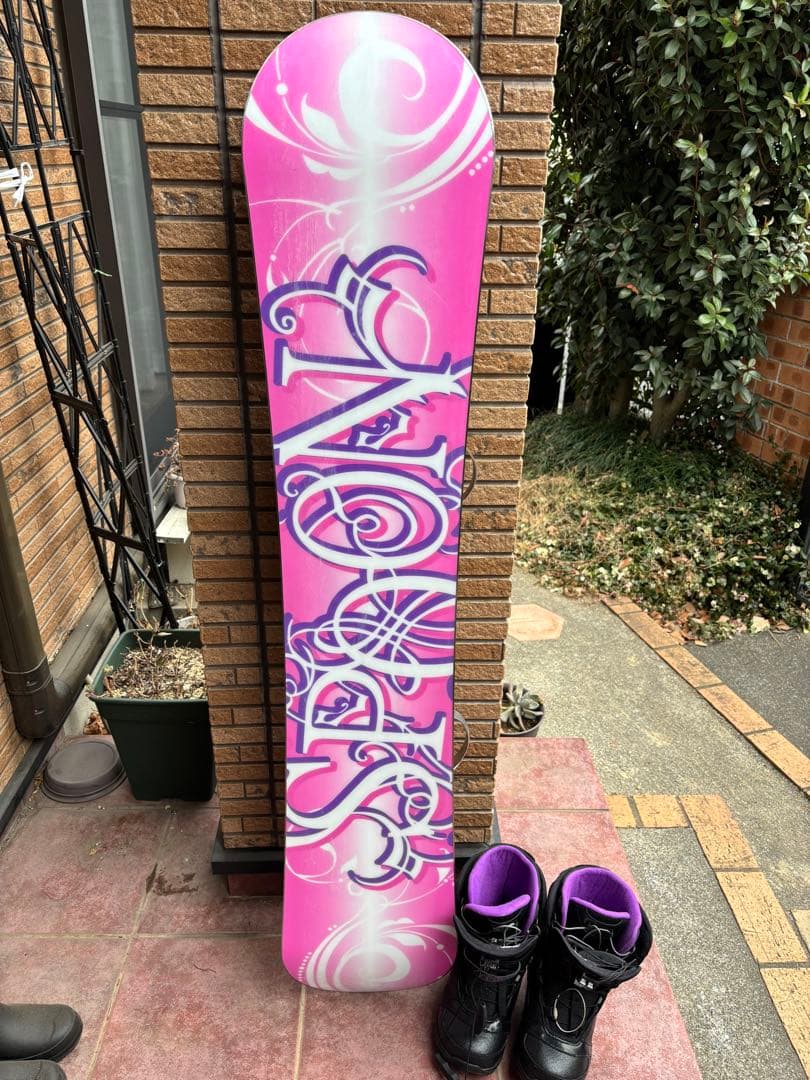 ボード・ビンディング・ブーツ・カバー4点セット　ピンク紫黒