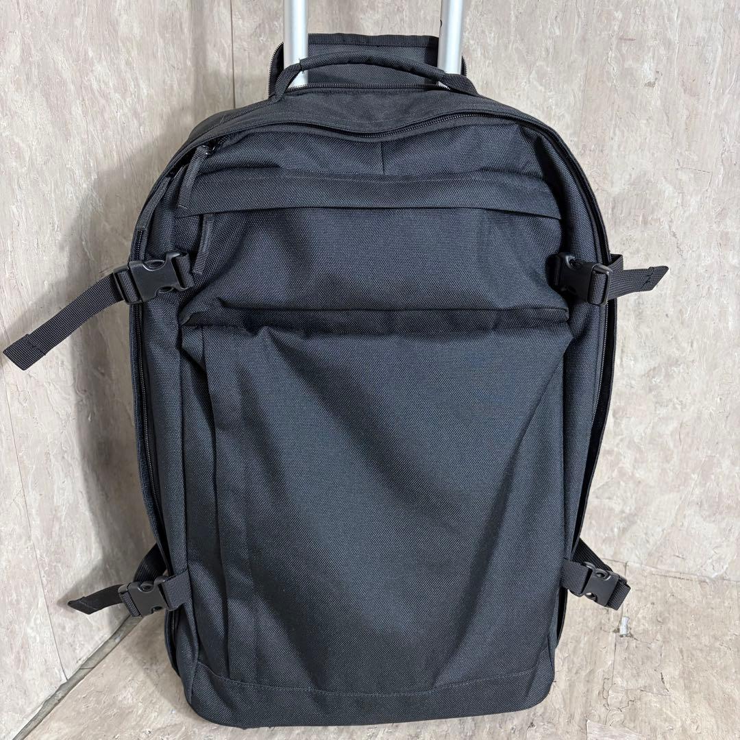 極美品 無印良品 MUJI 撥水 ソフトキャリーケース 40L 黒 軽量