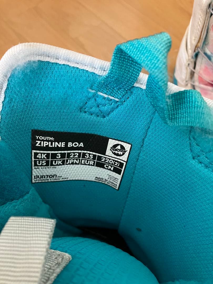 Burton 子ども用スノーボードブーツ 22センチ　ZIPLINE BOA