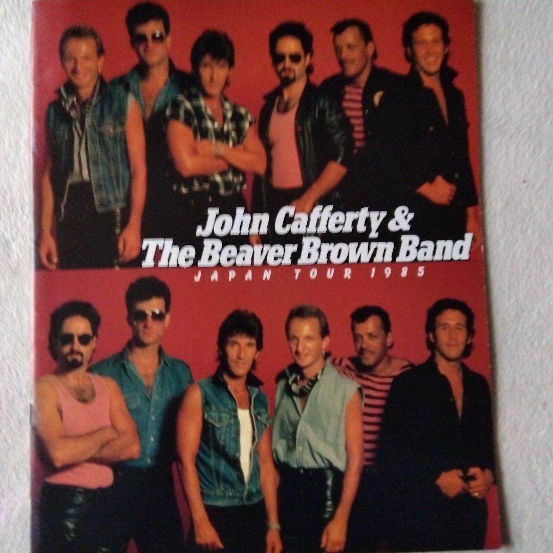 ジョン・キャファティー＆ザ・ビーバー・ブラウン・バンド　パンフレット　サイン色紙