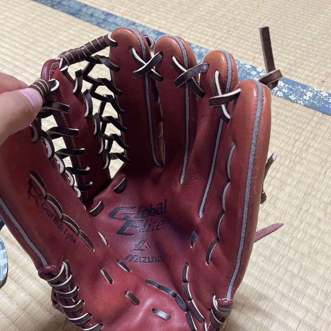 Mizuno 軟式グローブ ブラウン　外野手用