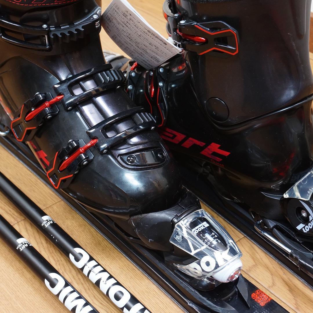 メンテ済 150cm靴26.5cm ROSSIGNOL 中高生向き スキーセット