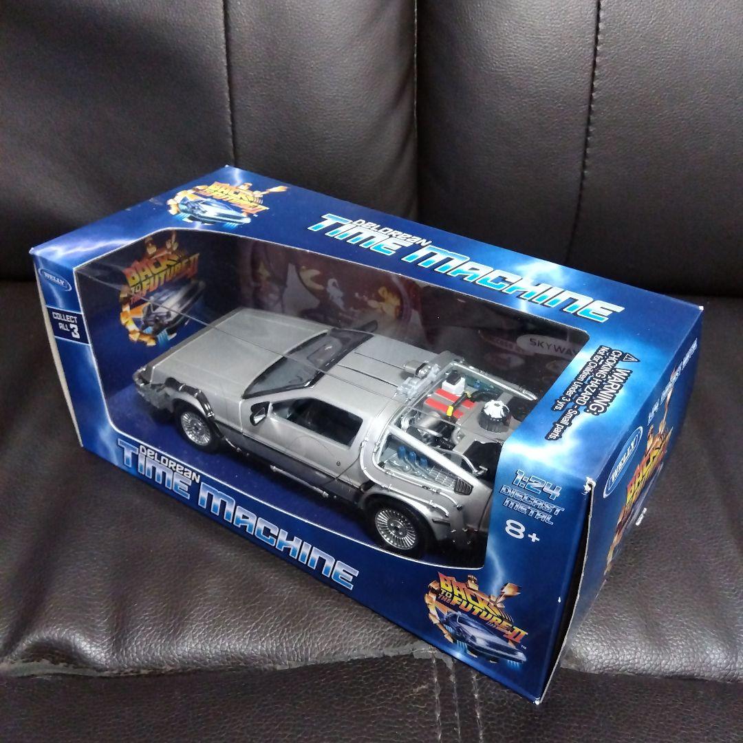 【2台セット】WELLY 1/24 デロリアン BTTF タイムマシン 1:24