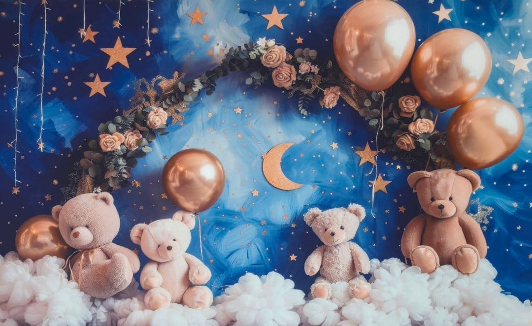 背景布【秋XE】サンプル80×120　ペット撮影用ブース　十五夜　お月見　宇宙