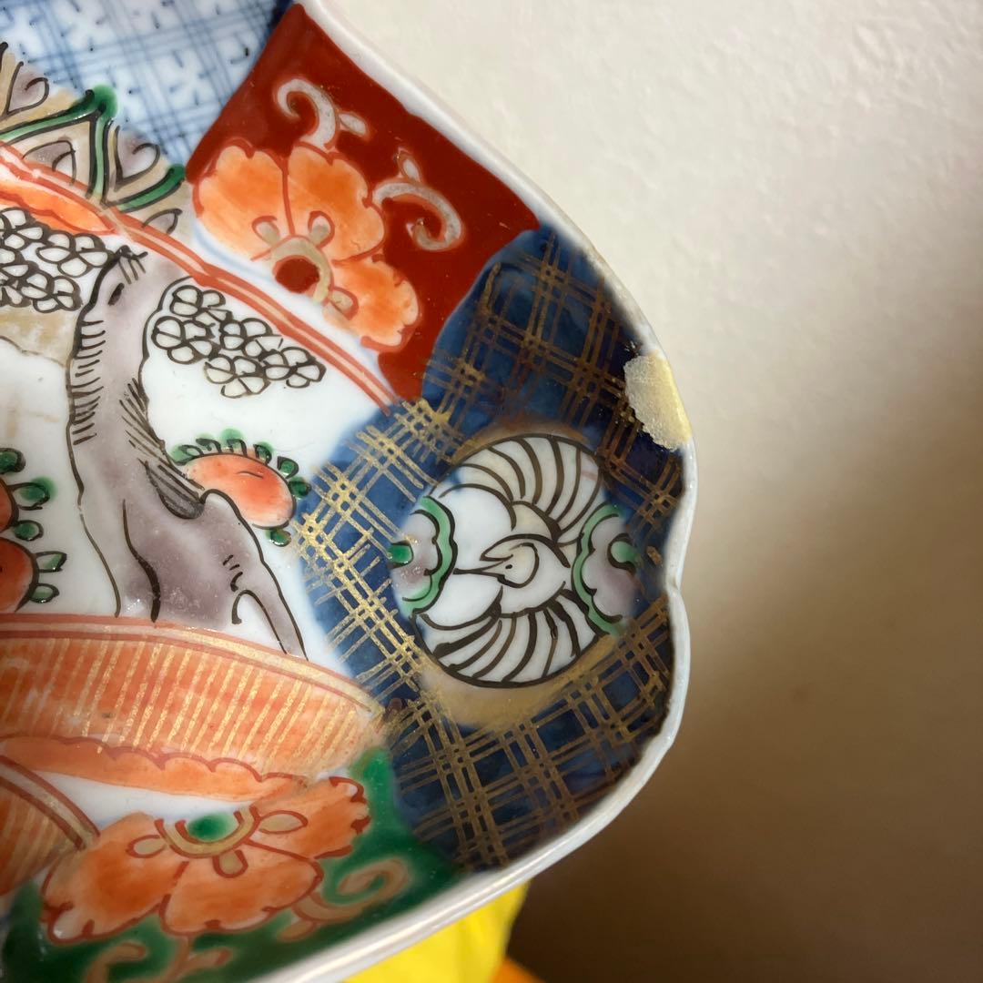 古伊万里　色絵　５枚　古美術