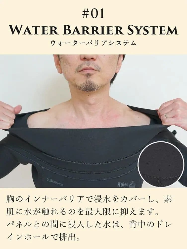Helei Waho CLASSIC 5/4mm セミドライウェットスーツ