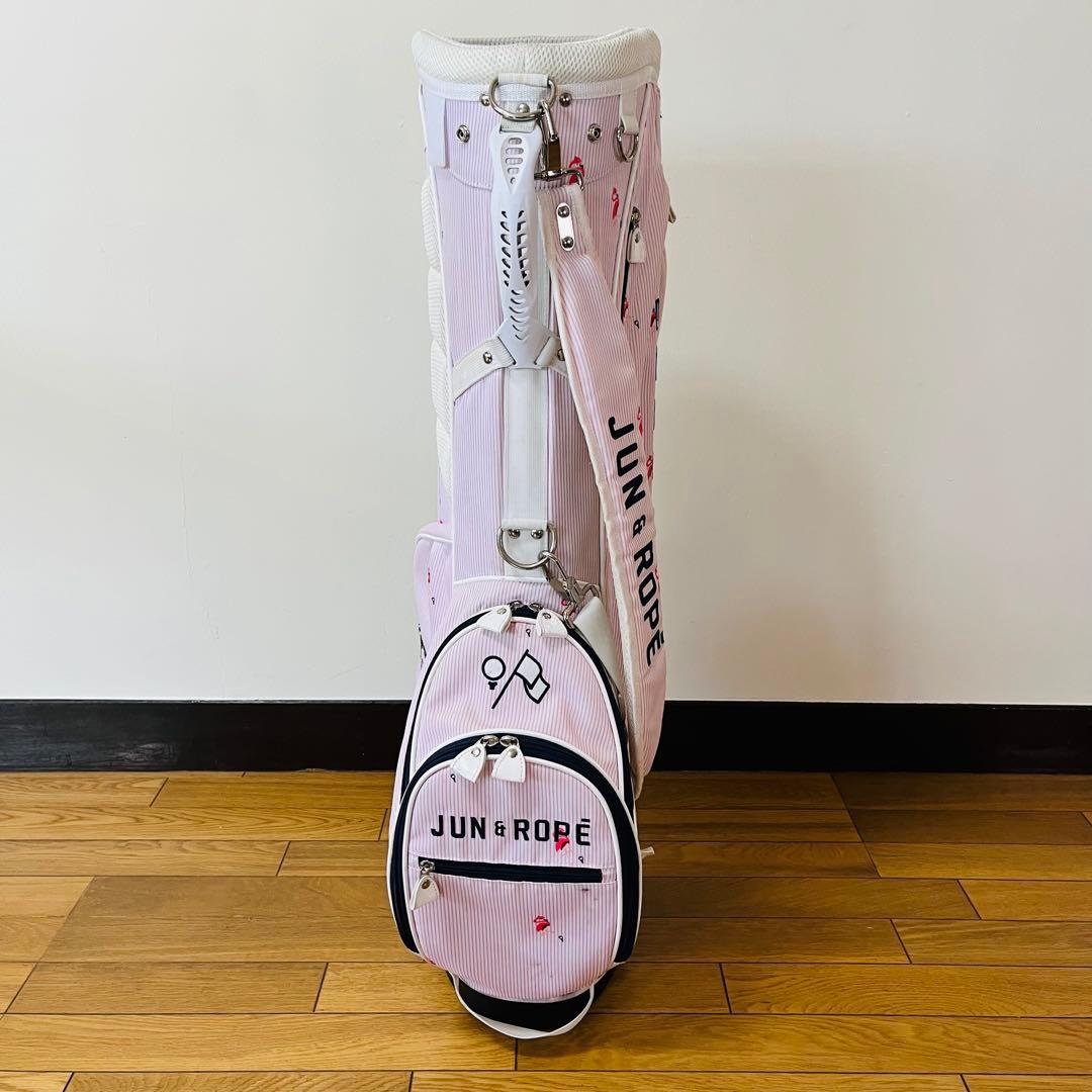 希少　JUN&ROPE ジュンアンドロペ フラミンゴ柄 スタンド キャディバッグ