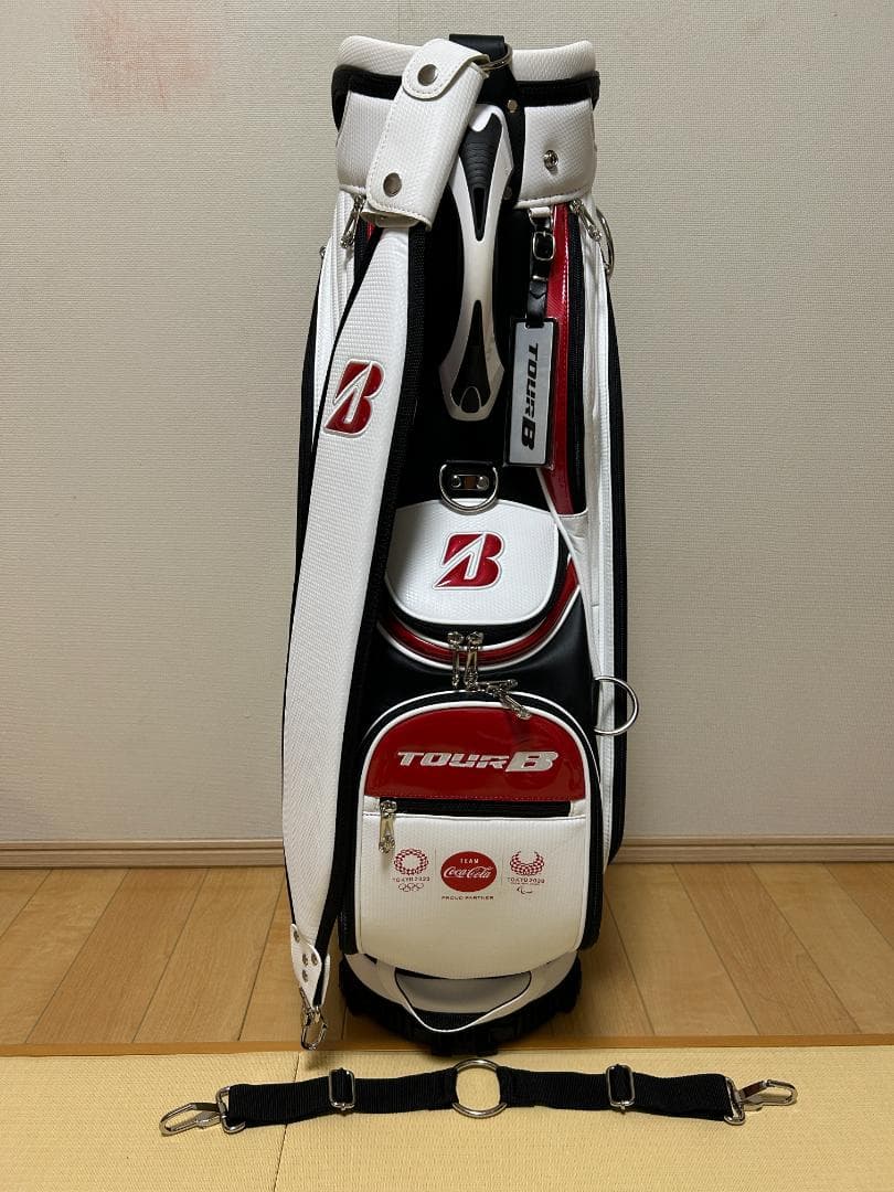 Naoki超美品 ブリヂストン キャディバッグ ツアーレプリカ 東京五輪