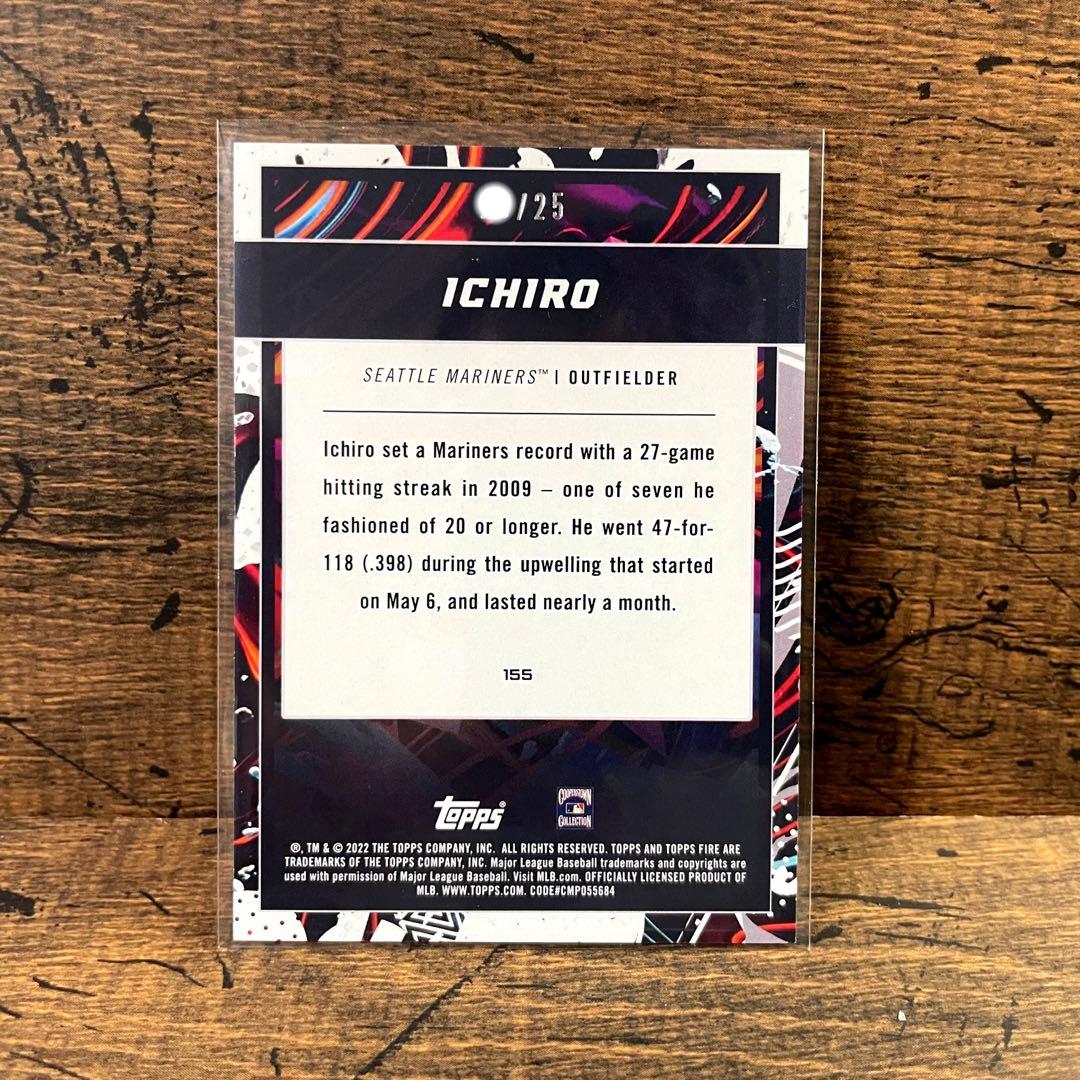 イチロー 世界25枚限定 ファイヤー ホイルパラレル topps