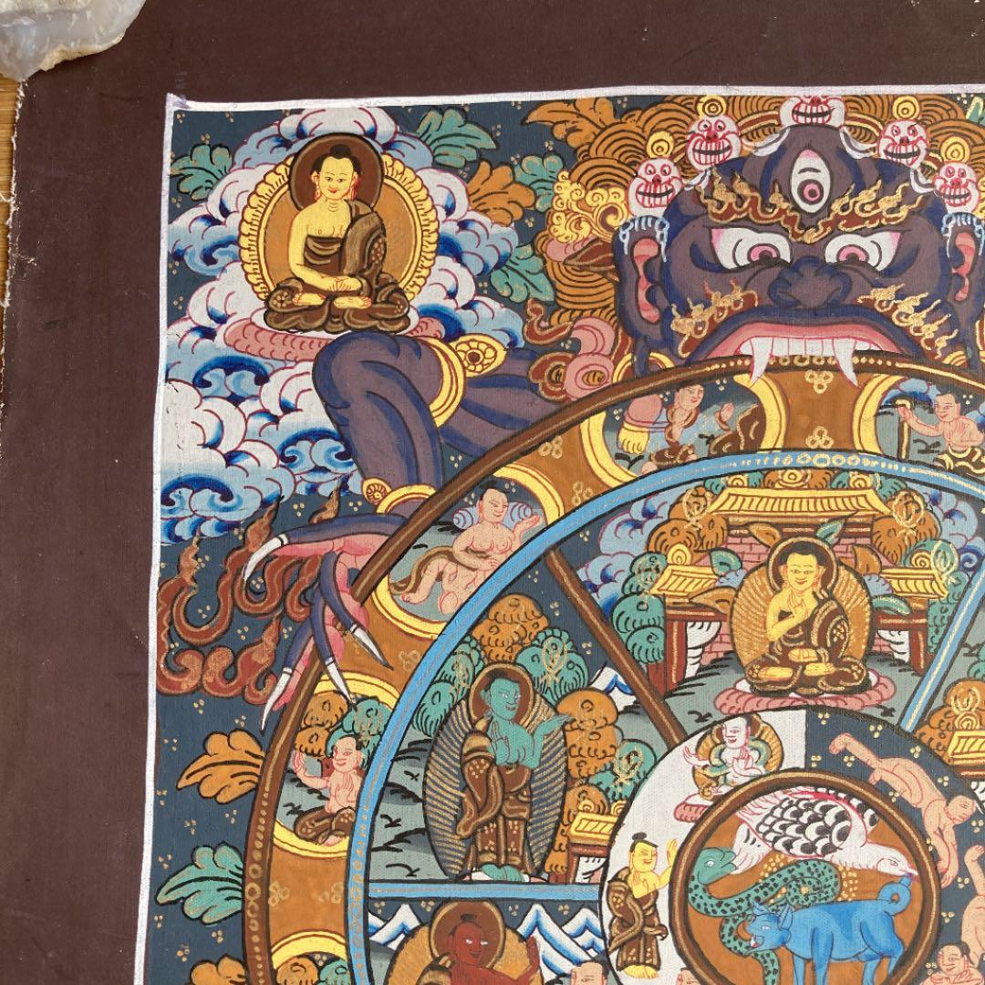 タンカペイント　六道輪廻