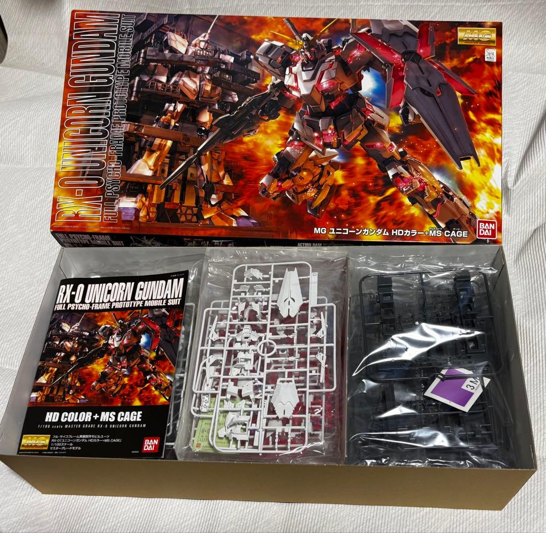 未組立 ＭＧ 1/100 ユニコーンガンダム ＨＤカラー＋ＭＳ ＣＡＧE