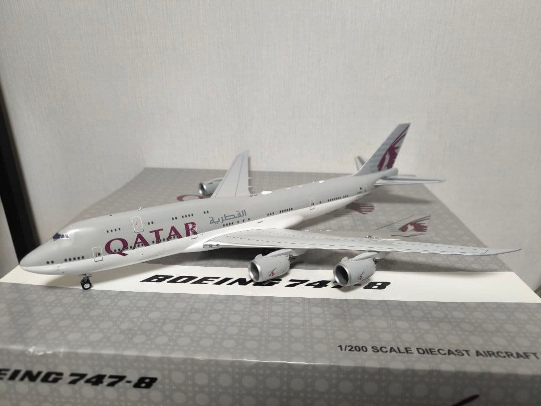 航空機・ヘリコプター JCwings 1/200 QAF B747-8 A7-HHE